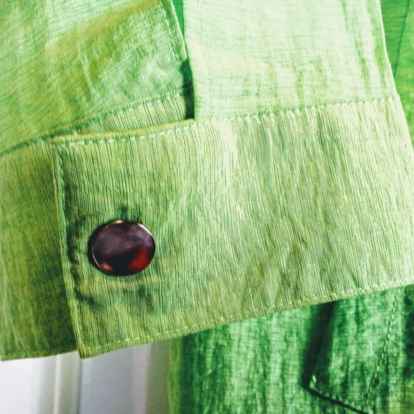 Chico's Lime Green Lightweight Jacket NWOT - Picture 3 of 6